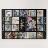 Alle prijsindieningen Foto Collage Gold Black Mono Legpuzzel (Horizontaal)