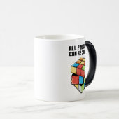 Alle problemen zijn positief magische mok (Voorkant rechts)