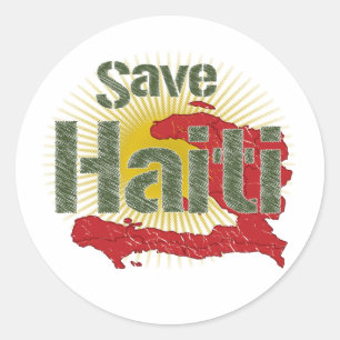 Alle processen gaan naar RED CROSS - Red Haïti Ronde Sticker