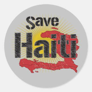 Alle processen gaan naar RED CROSS - Red Haïti Ronde Sticker