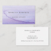 Alle professionele Paarse Waterverf-spiegel Visitekaartje (Voorkant / Achterkant)