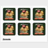 Alle Puppies zijn antifascistisch Vierkante Sticker (Vel)