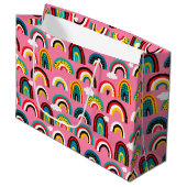 Alle Rainbows Gift Bag Groot Cadeauzakje (Voorkant Gekanteld)