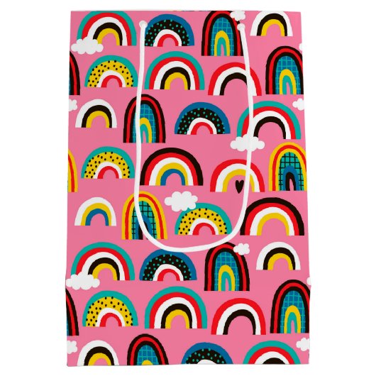 Alle Rainbows Gift Bag Medium Cadeauzakje (Achterkant)