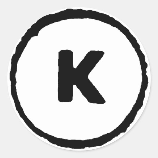 Alle rechten teruggenomen ronde sticker (Voorkant)