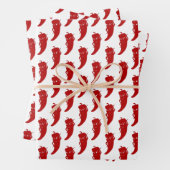 Alle Red Hot Pepper Diva Inpakpapier Vel (In situ)