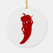 Alle Red Hot Pepper Diva Keramisch Ornament (Voorkant)