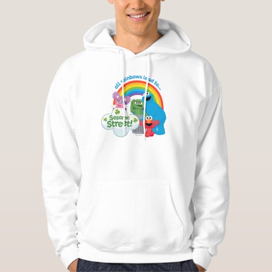Alle regenbogen leiden naar Sesamstraat Hoodie (Voorkant)