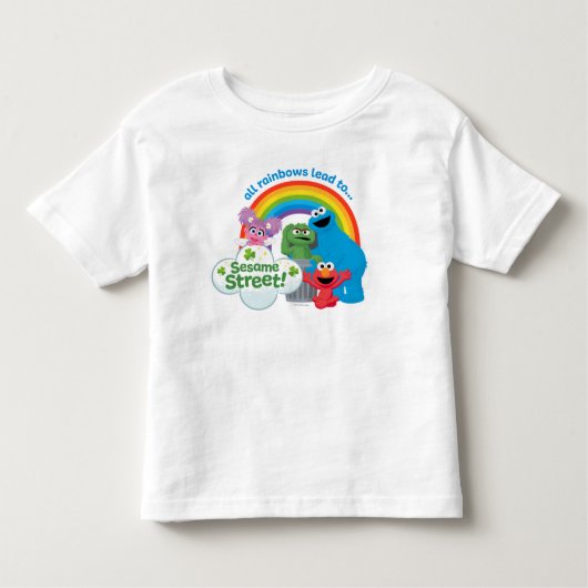 Alle regenbogen leiden naar Sesamstraat Kinder Shirts (Voorkant)