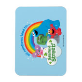 Alle regenbogen leiden naar Sesamstraat Magneet (Verticaal)