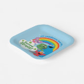 Alle regenbogen leiden naar Sesamstraat Papieren Bordje (Gebogen)