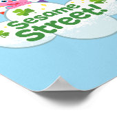 Alle regenbogen leiden naar Sesamstraat Poster (Hoek)