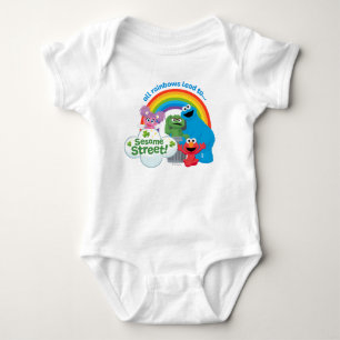 Alle regenbogen leiden naar Sesamstraat Romper