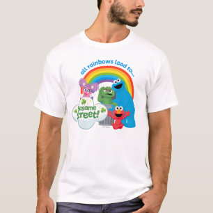 Alle regenbogen leiden naar Sesamstraat T-shirt