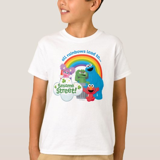 Alle regenbogen leiden naar Sesamstraat T-shirt (Voorkant)
