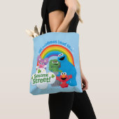 Alle regenbogen leiden naar Sesamstraat Tote Bag (Dichtbij)
