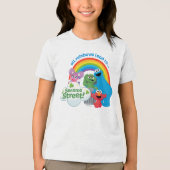 Alle regenbogen leiden naar Sesamstraat Tri-Blend Shirt (Voorkant)