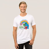 Alle regenbogen leiden naar Sesamstraat Tri-Blend Shirt (Voorkant volledig)
