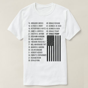 Alle Republikeinse Presidenten in Amerika T-shirt