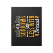 Alle rijen zijn minder goed met brood notitieblok (Linkerzijde)