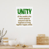 Alle rijkdom in de wereld - Eenheidsprijs Poster (Keuken)