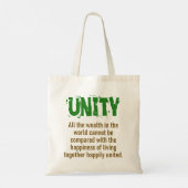 Alle rijkdom in de wereld - Eenheidsprijs Tote Bag (Achterkant)