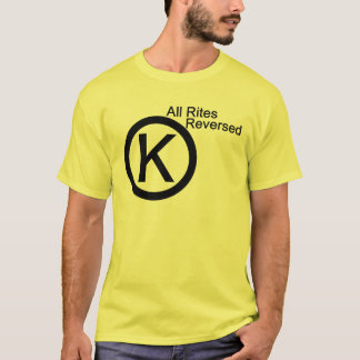 alle rites hebben t-shirt teruggedraaid