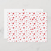 Alle rode harten ansichtkaart briefkaart (Voorkant / Achterkant)