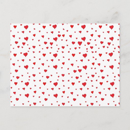 Alle rode harten ansichtkaart briefkaart (Voorkant)