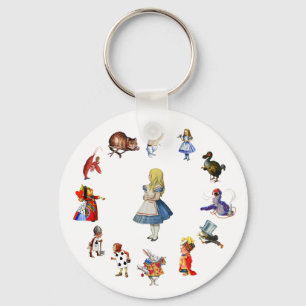 ALLE ROND ALICE IN WONDERLAND SLEUTELHANGER