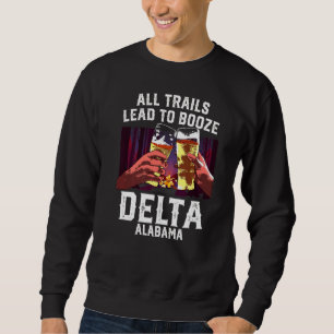 Alle routes leiden naar Booze Delta Camping Alabam Trui
