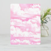 Alle Roze Festieve Bewolkte Decor (Staand voorkant)