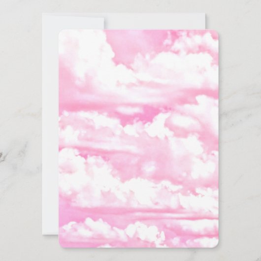 Alle Roze Festieve Bewolkte Decor (Voorkant)