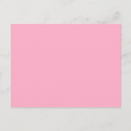 Alle roze niets behalve kleurenroze briefkaart (Voorkant)