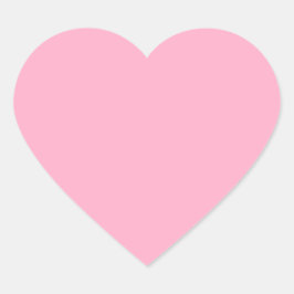 Alle roze niets behalve kleurenroze hart sticker