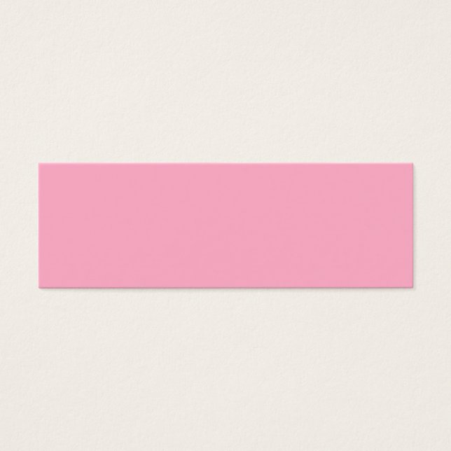 Alle roze niets behalve kleurenroze mini visitekaartjes (Voorkant)