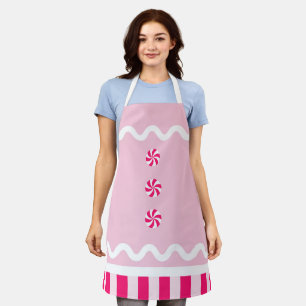 Alle roze ontbijtthema Apron Schort