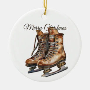 Alle Schaatsen waren opgehangen keramisch Ornament