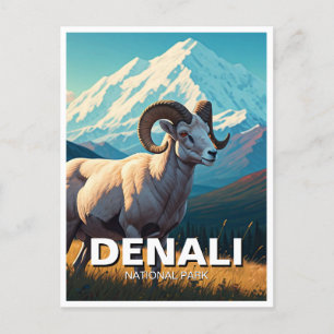 Alle schapen in Denali National Park Alaska Briefkaart