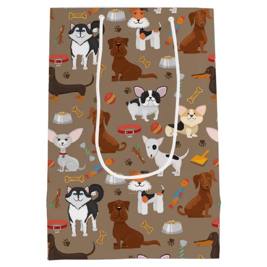 Alle Schattigee Honden Medium Cadeauzakje (Achterkant)