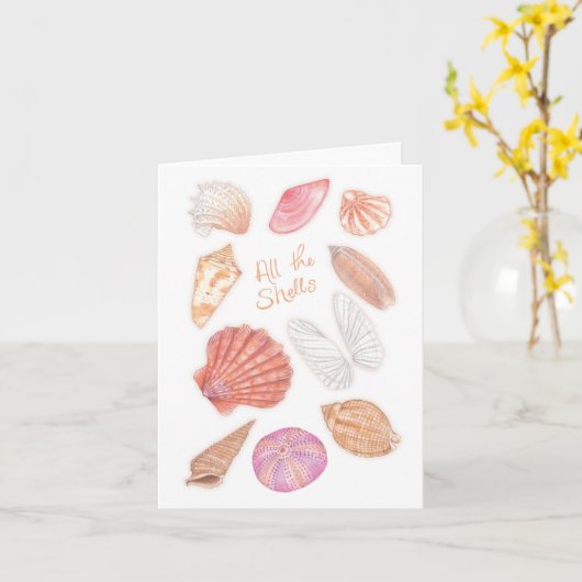 Alle schelpdieren Kaart (Gele Bloem)