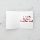 Alle schepselen Gods Kaart (Binnen)
