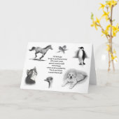 Alle schepselen groot en klein: dieren: Schrift Kaart (Gele Bloem)