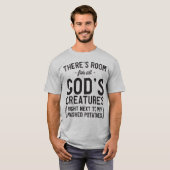 Alle schepsels van God zijn gehakt aardappelen T-shirt (Voorkant volledig)