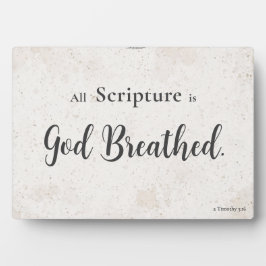 Alle Schrift is door God ingegeven — Plaque voor t Fotoplaat