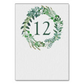 Alle Seizoenen Groene Bladkrans Bruiloft Kaart (Voorkant)