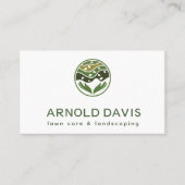 Alle seizoenen moderne gazon zorg en landschapsarc visitekaartje (Voorkant)