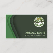 Alle seizoenen moderne gazon zorg en landschapsarc visitekaartje (Voorkant)