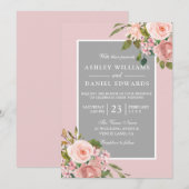 Alle seizoenen roze roodbruine bruinvissen uitnodi kaart (Voorkant / Achterkant)