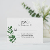 Alle seizoensgebondenheid RSVP kaartje (Staand voorkant)